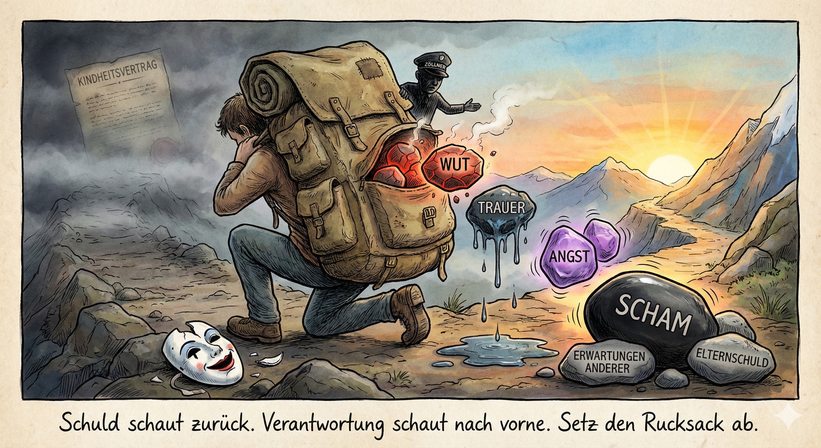 Der schwere Rucksack