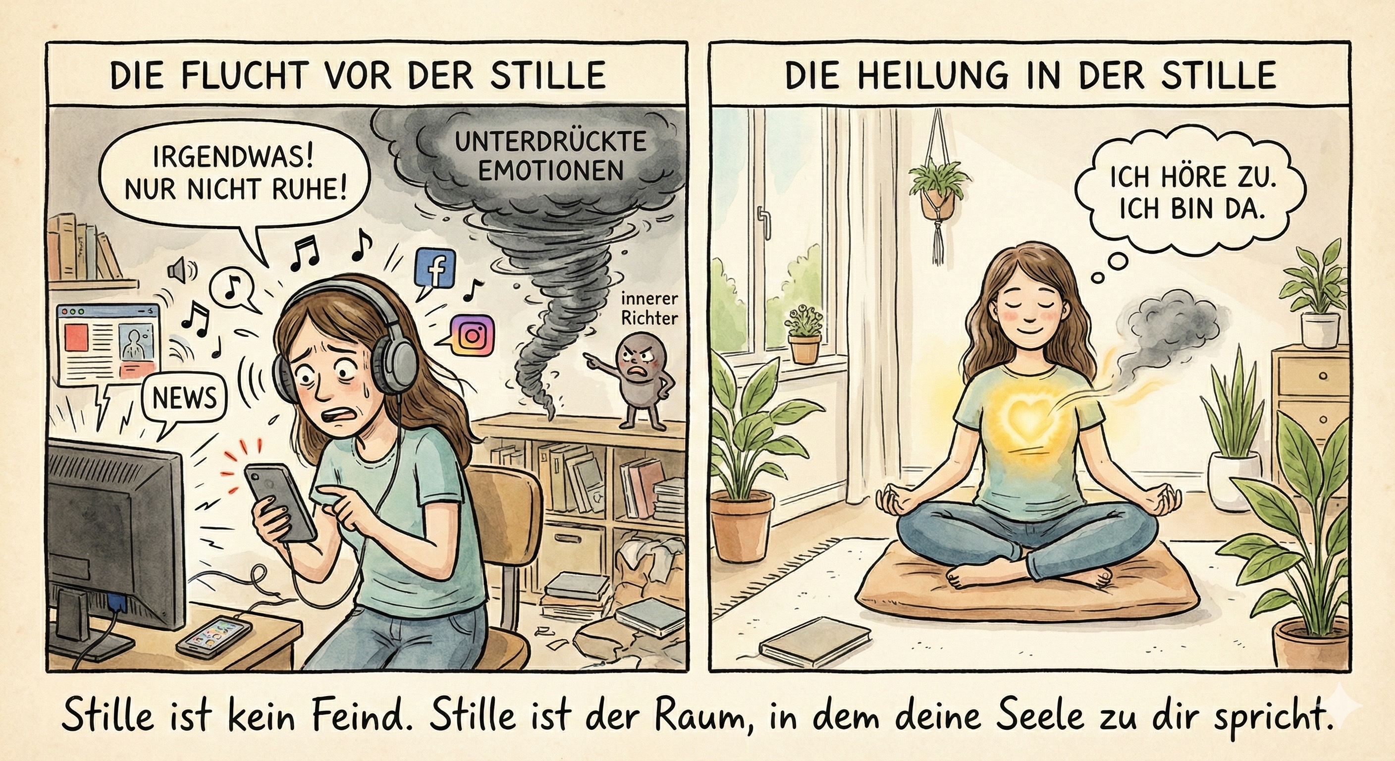 Die Angst vor der Stille