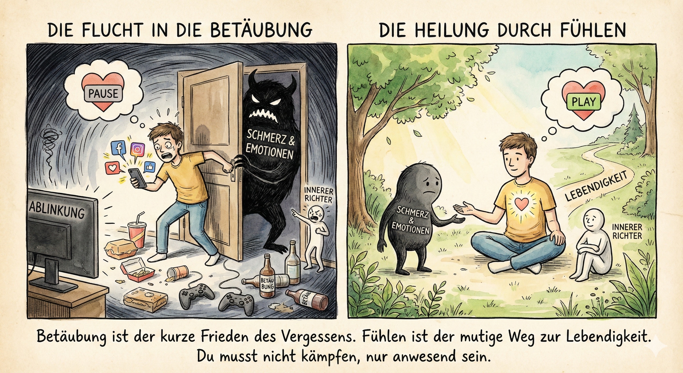 Die Sucht nach Betäubung