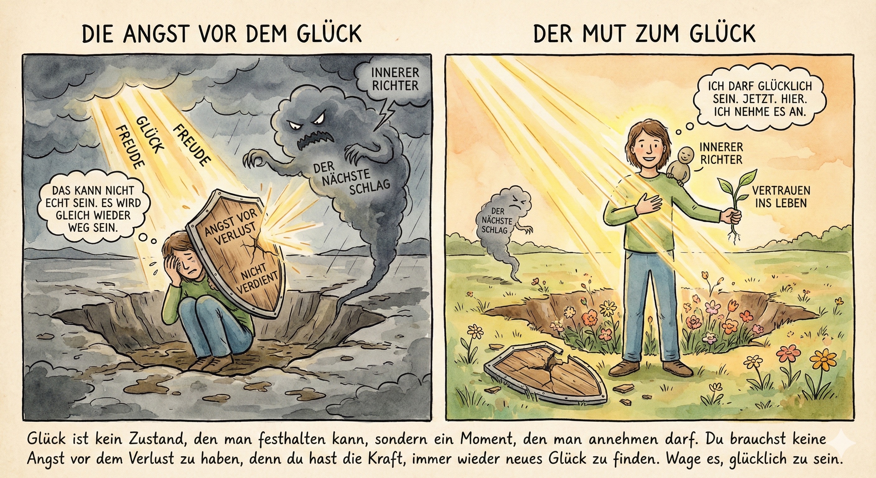 Die Angst vor dem Glück
